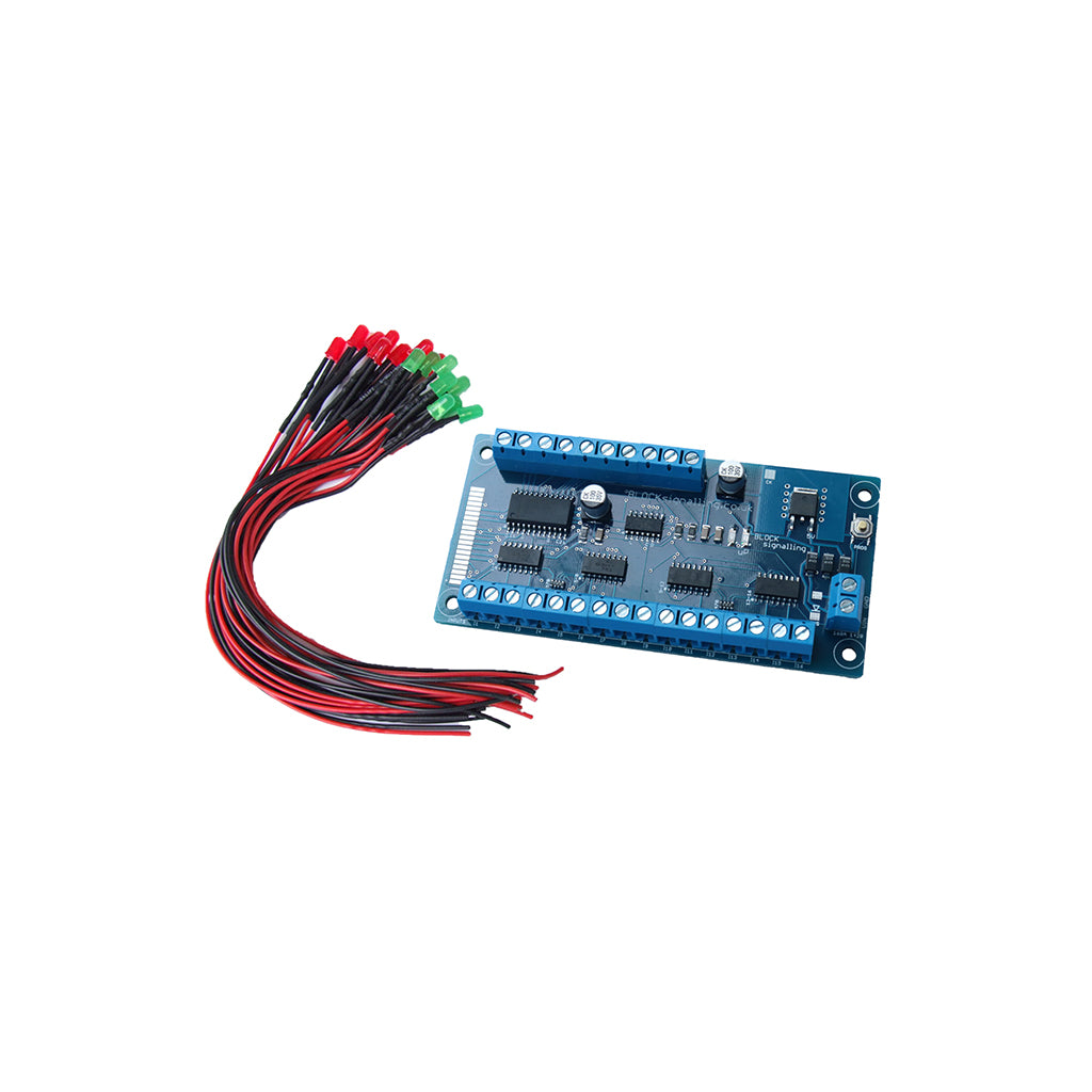 PPI4-DC Points Position Indicator + Wired 5mm LEDs Red & Green