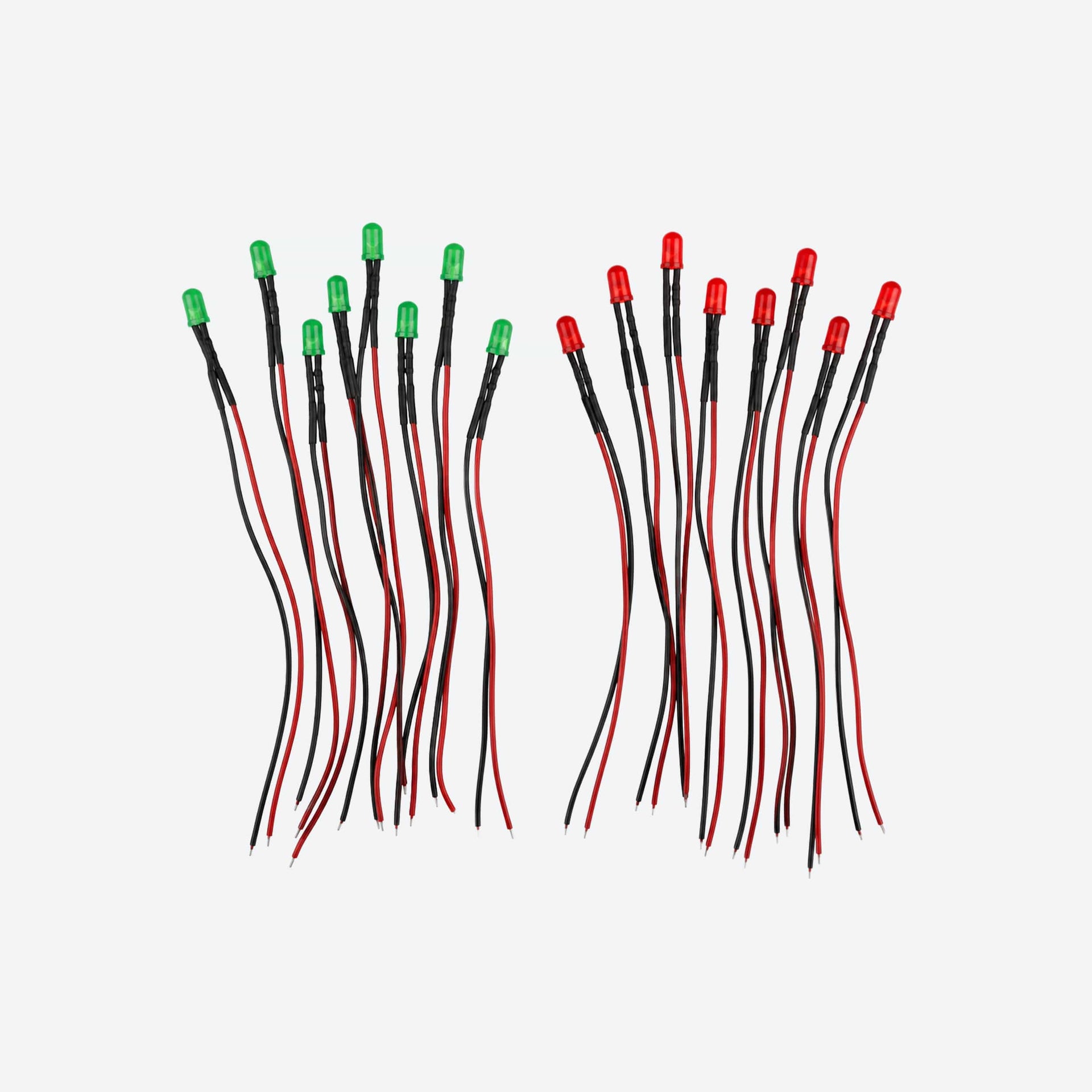 LED 5mm Mixed Pack (8 Red and 8 Green)