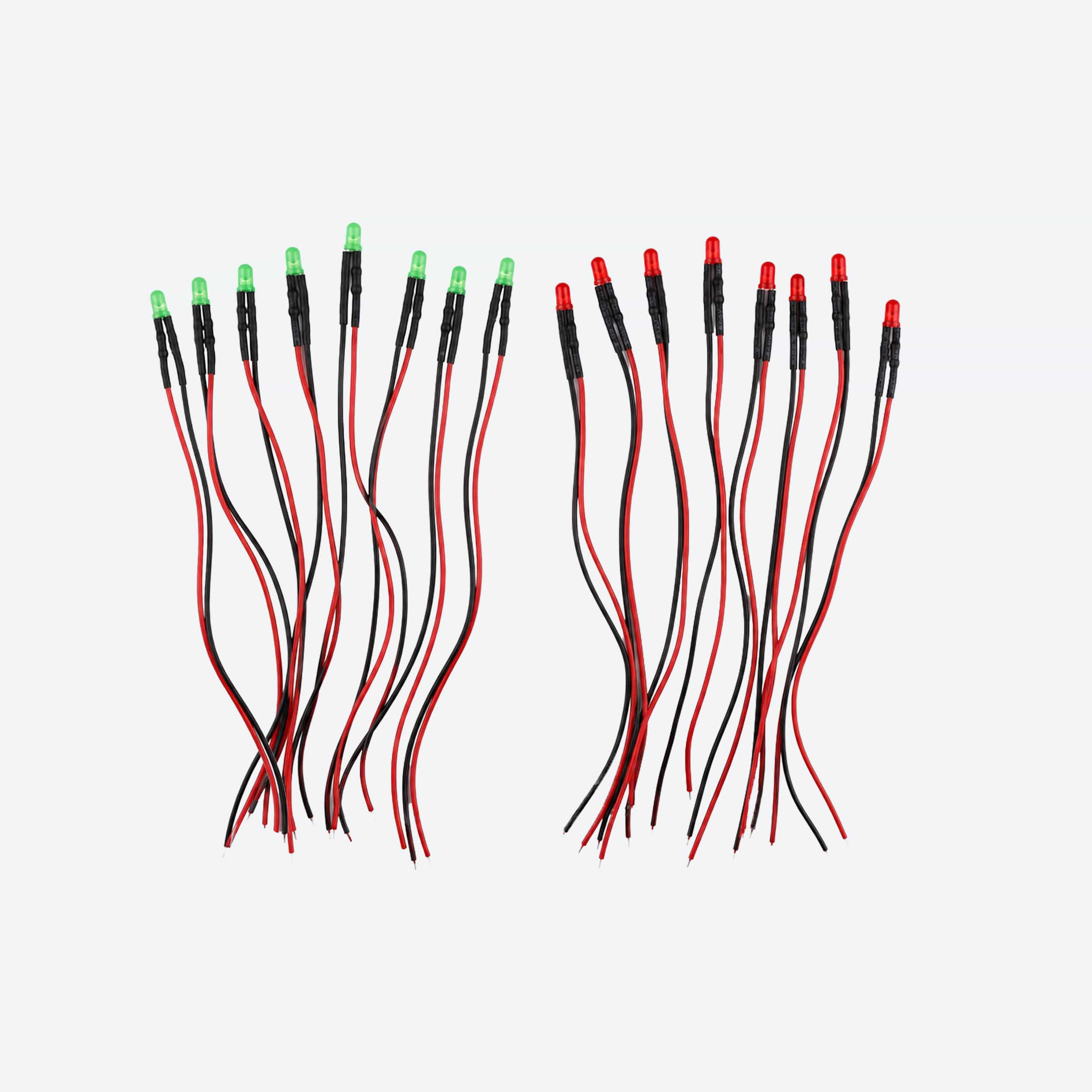 PPI4-DC Points Position Indicator + Wired 3mm LEDs Red & Green
