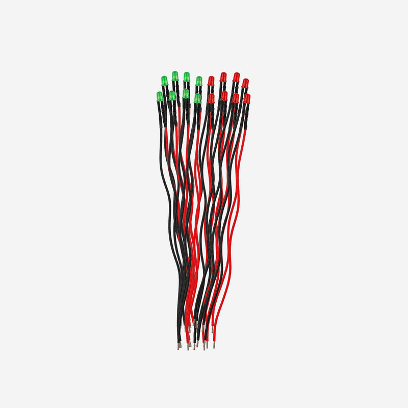 PPI4-DC Points Position Indicator + Wired 3mm LEDs Red & Green